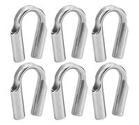 Generic Dé à Coudre en Tube D'acier Inoxydable 304, Protection Durable pour Corde de Treuil, Idéal pour la Navigation de Plaisance et les Utilisations en Extérieur, Taille M6 10 Pièces