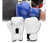 Generic de Boxe en Cuir PU Durables pour Enfants, pour Une Excellente Absorption des Chocs, pour la Boxe Thaïlandaise, Le Taekwondo, de 5 à 10 Ans, Blancs (White)
