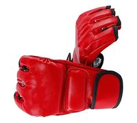 Generic de MMA Unisexes de Protection 3 Couches, de Boxe Demi-Doigts pour Le Kickboxing et L'entraînement Rouge - 1 Paire
