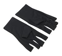 Generic de Soins de la Peau pour Nail Art, Anti-UV Durables, Résistants aux UV, 1 Paire pour la Protection des Lampes de Polymérisation des Ongles (BLACK)