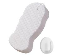 Generic Dead Skin Remover Éponge exfoliante double face pour le corps avec cordon, éponge de douche réutilisable pour adultes et enfants, salle de bain et voyage à l'hôtel