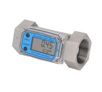 Generic Débitmètre à de 1.5 Pouces, Affichage Numérique, Mesure Précise pour L'industrie Pétrolière et Chimique, Acier Inoxydable, 25-150L/Min