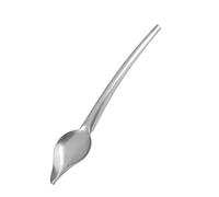 Generic Décoration Cuillère en Acier Inoxydable pour Dessiner une Assiette de Nourriture, Adaptée à la Cuisine Maison, 1 Morceau D'argent (L)