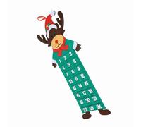 Generic Décoration de Calendrier de Compte à Rebours de Noël, Tenture Murale en Feutre Lavable pour Salon Familial (Tapez 3)