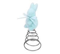 Generic Décoration de Cime d'arbre Floquée de Lapin de Pâques, Doux au Toucher, Ornement de Lapin de Printemps, Décoration de Maison de Noël pour Fournitures de Fête de Vacances, 7,7 Pouces, pour