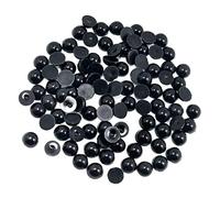 Generic Demi-perles, Perles à Dos Plat, Perles pour Loisirs Créatifs, Perles En Plastique pour Projets DIY, Scrapbooking, Nail Art, Artisanat et Décoration In, 10mm 100pcs