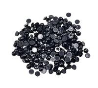 Generic Demi-perles, Perles à Dos Plat, Perles pour Loisirs Créatifs, Perles En Plastique pour Projets DIY, Scrapbooking, Nail Art, Artisanat et Décoration In, 6mm 200pcs
