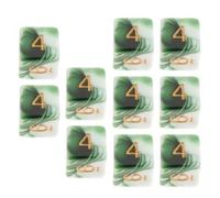 Generic Dés 4x6 Côtés, Outils Pédagogiques, Jouets de Divertissement pour Jeu de Fête, Blanc et Vert