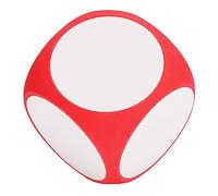Generic Dés Essuyables Vierges, Accessoire Pédagogique Portable Cubique pour Jeux et Leçons, Idéal pour Les Enfants de la Maternelle et Au-Dessus EVA 3,9 Pouces (Rouge)