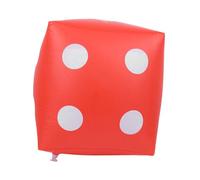 Generic Dés Gonflables, Jeu d'eau Portable éducatif, Jouet pour Activités de Fête, PVC Rouge 40cm pour Les Enfants de Plus de 1 an (Rouge)
