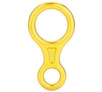 Generic Descendeur de Corde Figure 8 Haute Résistance 35KN pour l'escalade, équipement de Sauvetage d'escalade pour la Plupart des Gens, Matériau Métallique (Gold)