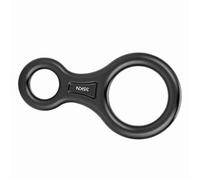 Generic Descendeur de Corde Figure 8 Haute Résistance 35KN pour l'escalade, équipement de Sauvetage d'escalade pour la Plupart des Gens, Matériau Métallique (Black)