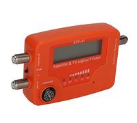 Generic Détecteur de Signal TV Satellite Professionnel, Compteur Numérique avec Contrôle du Buzzer pour Une Installation Rapide, Parfait pour Le Camping, Orange