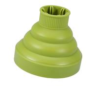 Generic Diffuseur de Sèche-cheveux Pliable en Silicone, Résistant à la Chaleur, Outil de Coiffure, 5 Couleurs, pour Voyage ou Usage Domestique (GREEN)