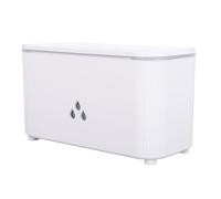 Generic Diffuseur D'huiles Essentielles D'Humidificateur D'incendie avec 7 Lumières de Couleur, Machine D'aromathérapie Ultrasonique Silencieuse, Humidificateur à Effet de Flamme (Blanc)