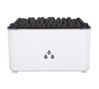 Generic Diffuseur d'Huiles Essentielles Effet Flamme avec Humidificateur, USB 7 Couleurs de Lumière 160 ML Silencieux Brumisateur à Brume Fraîche et 2 Modes (White)