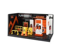 Generic Diorama de Garage pour Voiture 1/24, Scène D'atelier pour Collection, et Station de Recharge