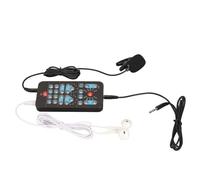 Generic Disguiseur de Son Portable Portable avec 8 Effets Sonores pour Téléphone Tablette Noir Changeur de Voix Multifonctionnel pour Jeux en Ligne, DJ, Enregistrement en Studio de Musique