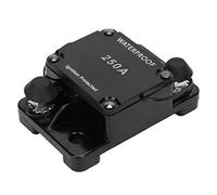 Generic Disjoncteur de Porte-fusible à Réinitialisation Automatique étanche pour la Modification des Systèmes Audiovisuels DC12-24V HT-608 (250A)
