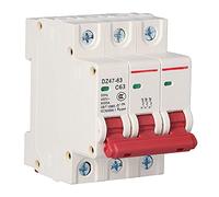 Generic Disjoncteur Miniature avec Couvercle PC, Conception Modulaire, Montage sur Rail DIN pour L'éclairage et la Distribution D'énergie (63A)