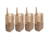 Generic Dispositif de Nidification à Point Fixe 4 Pièces, Mangeoire de Pêche à Poids Réglable pour Les Amateurs de Pêche à la Carpe, Construction Robuste en Fer ABS (40)