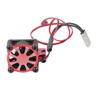 Generic Dissipateur Thermique de Moteur avec Ventilateur de Refroidissement et Capteur Thermique pour Moteur de Voiture RC 540 550 3650 3660 Plastique Durable 1 Pièces Rouge (rouge)