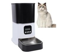 Generic Distributeur Automatique de Nourriture pour Animaux de Compagnie, 6l, avec écran LCD et Conception à Angle Mort Zéro, Double Alimentation pour Chats et Petits Chiens