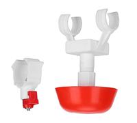 Generic Distributeur Automatique d'eau pour Mamelon de Poulet, Distributeur de Boisson Durable pour Poulet, Poule, Canard, Abreuvoir en Plastique de 230 G avec Abreuvoir de 3/4 Po pour Ferme Avicole