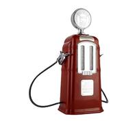 Generic Distributeur de Bière Pompe à Liqueur Distributeur de Boissons Double Compartiment Vintage En Pp Pratique pour Accueillir Les Convives Bar Maiso, Rouge