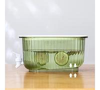 Generic Distributeur de Boissons, Bouilloire Froide de Grande capacité de qualité Alimentaire avec Robinet pour la Maison, Seau D'eau Claire Anti-fuite pour les Fêtes (GREEN)