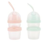 Generic Distributeur de Préparations pour bébé, Récipient de Scellage Portable pour Voyage, Prise Facile pour les Mamans, 2 Unités PP