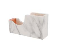 Generic Distributeur de Ruban lesté avec Base Antidérapante, Support de Ruban de Masquage Durable pour le Bureau et la Maison, en Fer Acrylique (Marbre Or Rose)