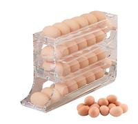 Generic Distributeur D'œufs Pour Réfrigérateur, Rangement Oeufs Frigo, Distributeur Oeufs Rouler Automatiquement La Boîte À Œufs À 4 Niveaux, Peut Contenir 30 Œufs Rangement Frigo, XV1M115OU6SS4XVT0L