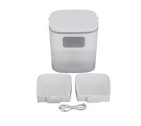 Generic Distributeur Efficace de Nourriture pour Chat, capacité de 6 L, Double Bols Antivol, Contrôle Intelligent par Application, Mangeoire pour Animaux de Compagnie pour Les Propriétaires d'animaux