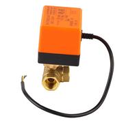 Generic DN15 G1/2 Robinet Motorisé 3 Voies en Laiton pour Système de Climatisation et Contrôle d'Eau DC12V Valve Électrique à Bille Robuste et Économe en Énergie