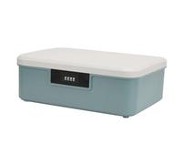 Generic Document Organizer Boîte avec Verrouillage, Multifonctionnel Boîte de Stockage de Documents Compartimentée à Quatre Chiffres à Quatre Chiffres avec Mot de Passe pour le Bureau (BLUE)