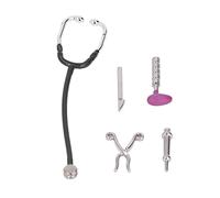 Generic Dollhouse Mini Ensemble D'appareils Médicaux Stéthoscope de Simulation Exquis pour Maison de Poupée à L'échelle 1:12, Matériau en Alliage pour Un Effet de Scène Réaliste