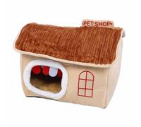 Generic Dorlotez Vos Animaux de Compagnie de Petite et Moyenne Taille avec Cette Niche D'intérieur pour Chien au Confort amélioré et Doux pour Une Maison de Chat Confortable et Chaude en Hiver, (L)