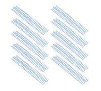 Generic Dos de Reliure en Plastique Durable de 19mm, Peigne à 30 Anneaux, capacité de 150 Feuilles, 10 Pièces, Reliure Professionnelle pour Calendriers de Bureau (bleu clair)