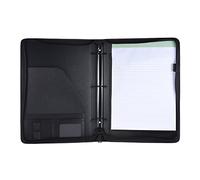 Generic Dossier de Conférence, Dossier en Cuir A4 Folder de Portefeuille avec Coussinet d'écriture Rechargeable pour l'école de Voyage à la Maison