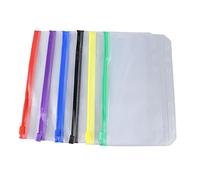Generic Dossiers à Fermeture éclair Multicolores, Résistants aux Déchirures, Semi-transparents pour Fichiers Organisés en Salle de Classe, 31 Pièces