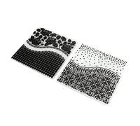 Generic Dossiers de Gaufrage en Plastique avec Texture Convexe Concave pour le Scrapbooking et la Fabrication de Cartes 2 Pièces Faciles à Utiliser