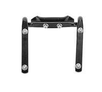Generic Double Adaptateur Porte-Bouteille d'eau en Alliage D'aluminium Solide pour Les Activités de Vélo de Route 2 Unités (Black)