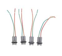 Generic Douille d'ampoule, Adaptateur de Faisceau de Câblage d'ampoule en Caoutchouc et Cuivre, 4 Connecteurs de Base étanches pour 902 904 906 908 Voitures Camions Vélos Remorques Bateaux