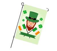 Generic Drapeau de Jardin Trèfle à Quatre Feuilles, Symbolise l'espoir, Drapeau de Jardin de la Saint Patrick, Lavable en Machine pour Balcon et Terrasse (Tapez 3)