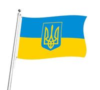 Generic Drapeau National de L'ukraine en Polyester, Léger, 90x150cm, pour la Décoration de L'école, de la Tour de L'horloge (#2)