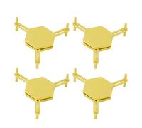 Generic Drink Coasters, Coffee Coasters Horseder avec Espace Sauveillance 4pcs Croaster Hexagonal en Plastique, Tasse Réglable, Rangement de sous-Trappe Hexagonal pour Tasses à café (Yellow)