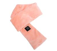 Generic Écharpe de Chauffage électrique, Chauffage en Fibre de Carbone Enveloppe Chauffée 3 Niveau de avec pour Temps Froid (Orange Rose)
