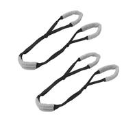 Generic Écharpe de Pattes Arrière de Chien, Harnais de Soutien de Pattes Arrière de Chien Confortable et Respirant, Sangle Réglable en Velours Corail 2 Pièces pour Les Blessures Articulaires (Black)