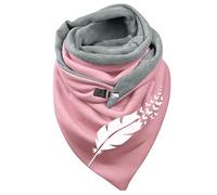 Generic Écharpe Triangle Femme Hiver Chic Vintage Écharpe Boutonnée Coton Doux Wrap Scarf Châles Pas Cher